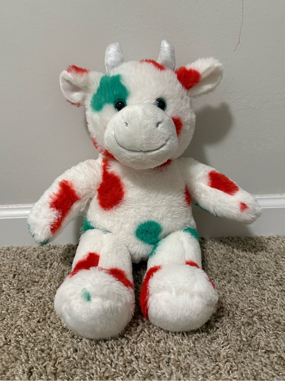 Plush Holiday Cow Stuffed Animal - Build A Bear 2020 Christmas Collectible